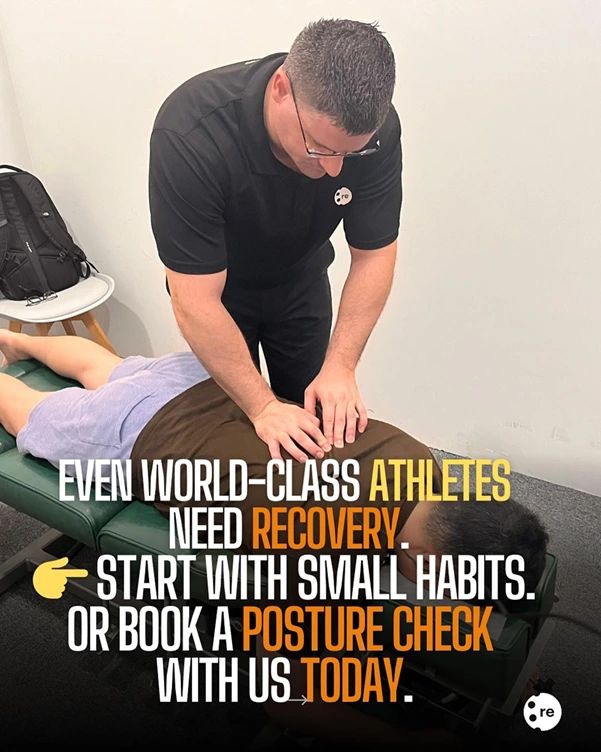 A patient undergoing non-surgical spinal decompression treatment at SG Pain Solutions
