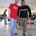 Dr Jeff with his elderly patient in Peru