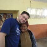 Dr Jeff with his patient in Peru