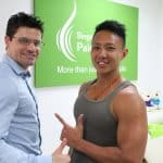 Photo of Vin Lam with Dr Jeff