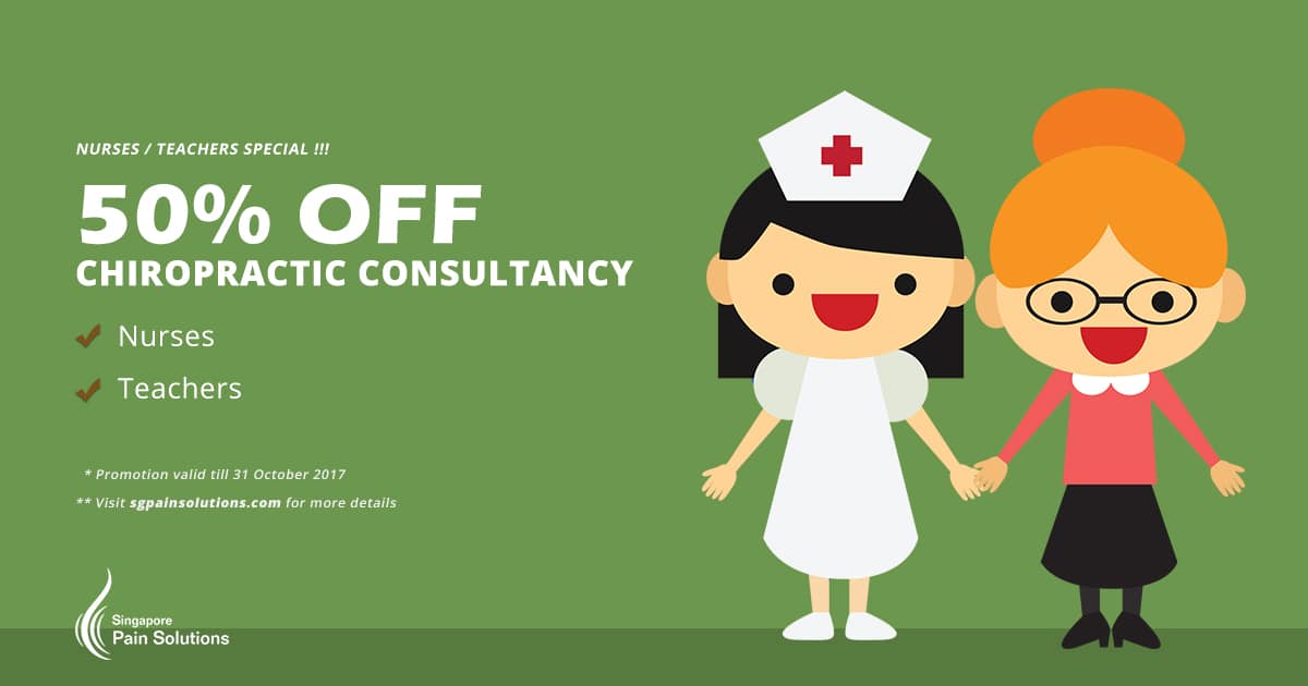 SG Pain Solution Promotion Poster - Nurses and Teachers