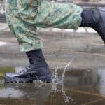 a saf soldier running in his boots