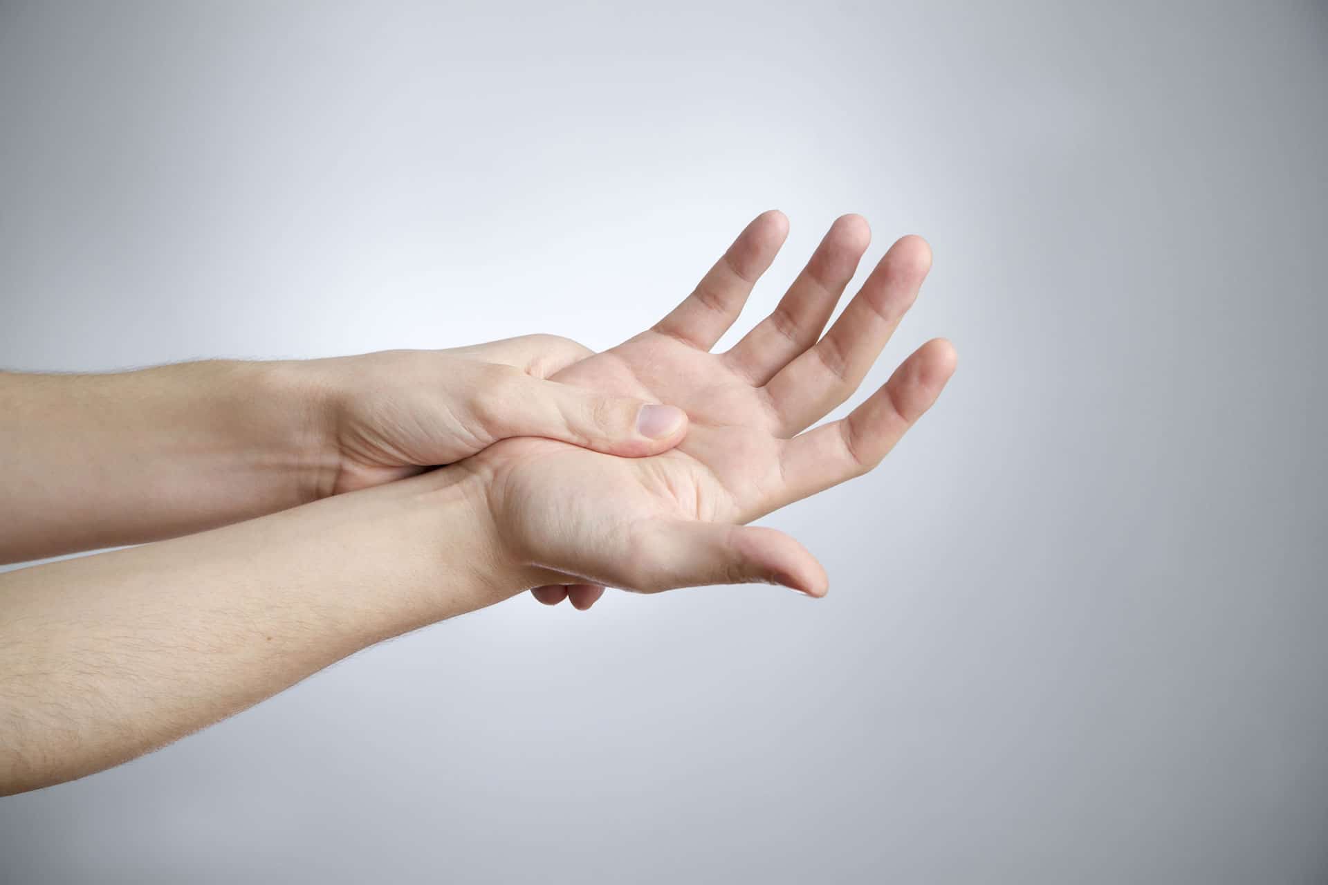 self massage hand palm