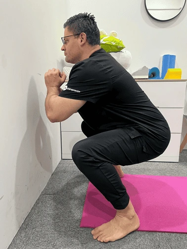 Partial squat exercise