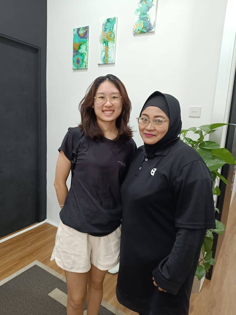 patient happy with lymphatic massage