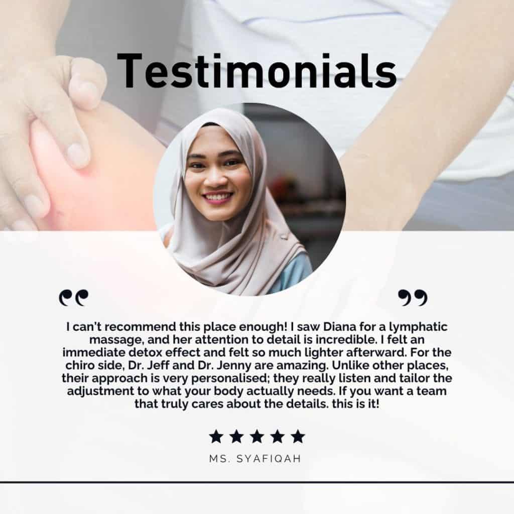 patient testimony for lymphatic massage